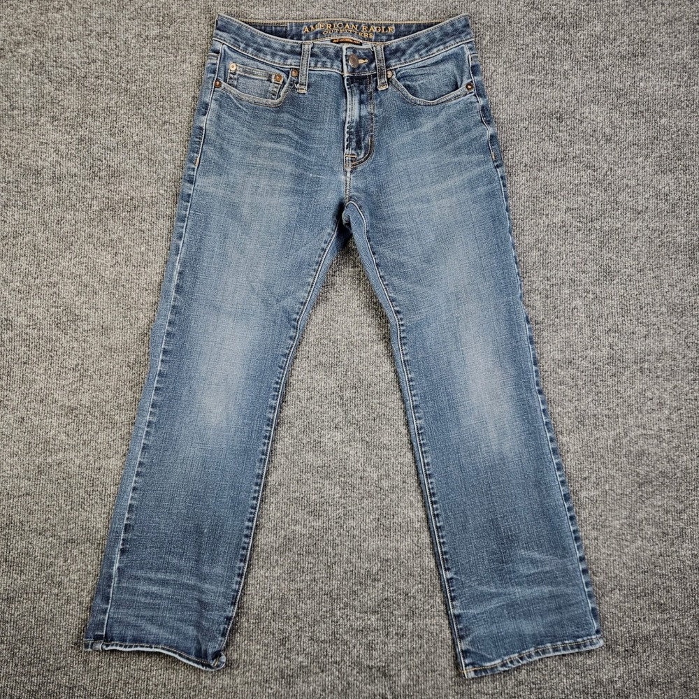 American Eagle Original Bootcut Jeans Mens 28x30(27) Extreme Flex Dark Wash Blue